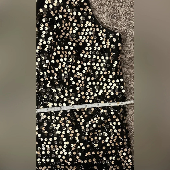 AB Studio Women’s Black and gold sequence dress size 16 - Picture 5 of 6